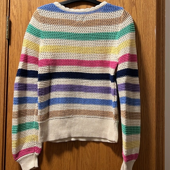 Gap cotton striped crochet sweater XS - Picture 4 of 4